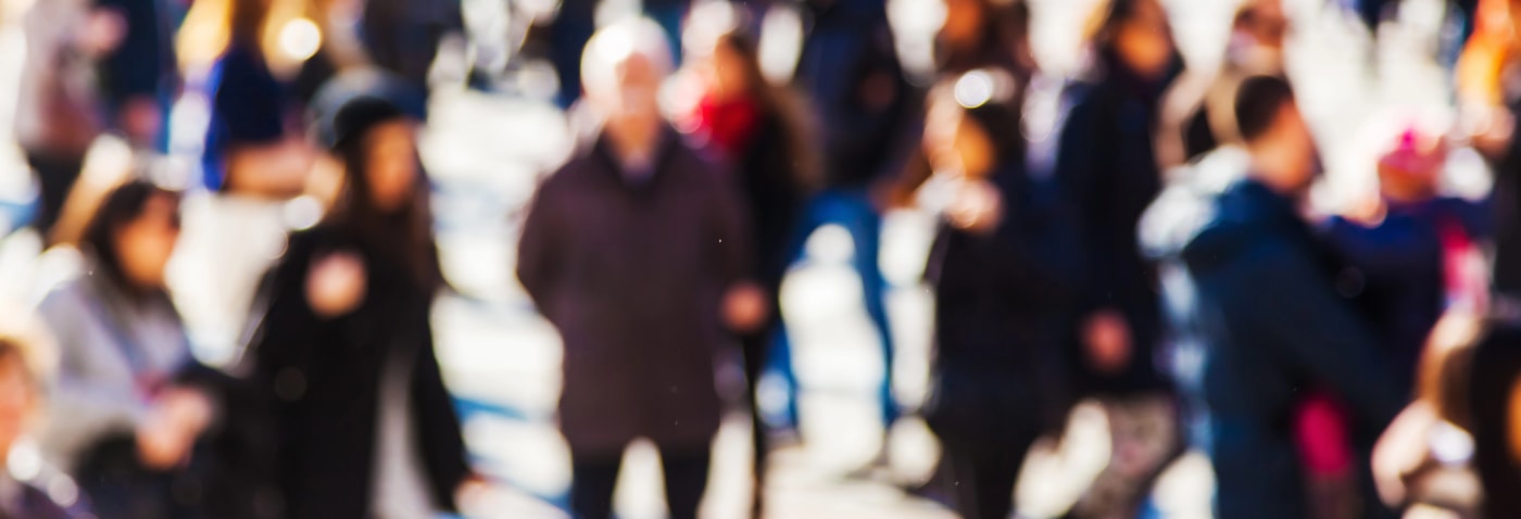 crowd walking Milwaukee