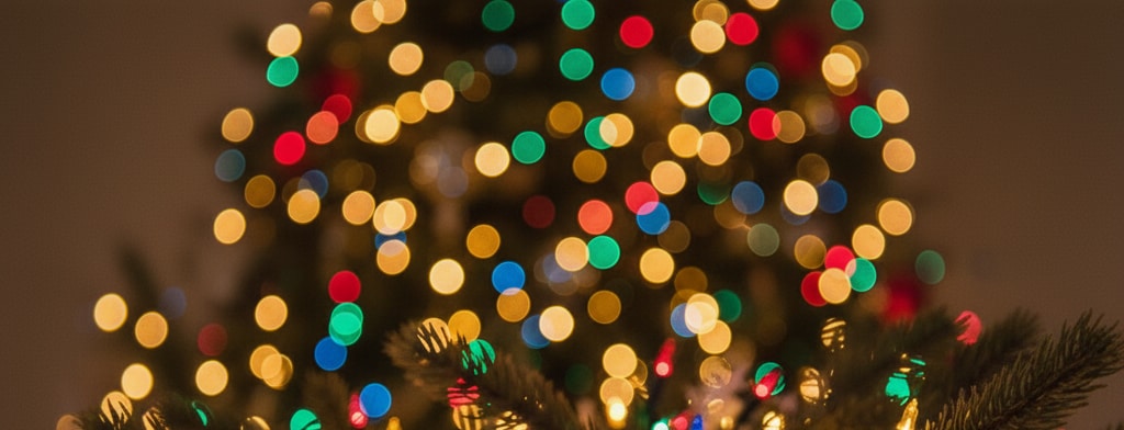 bokeh christmas lights Milwaukee